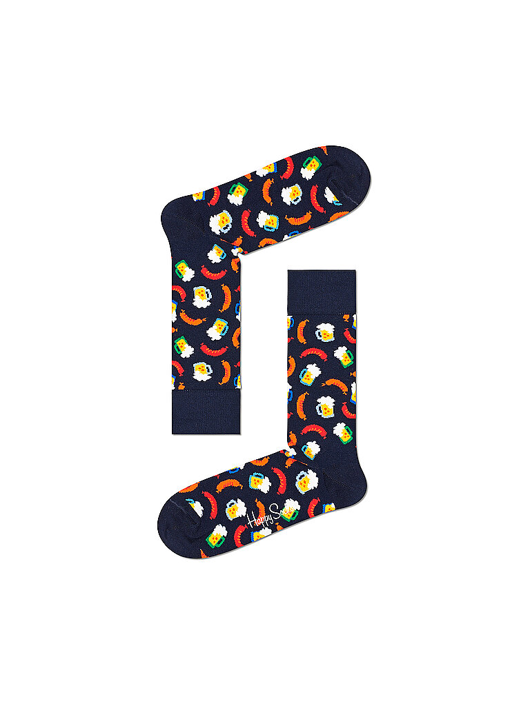 HAPPY SOCKS Socken 41-46 Beer And Sausage dark blue / navy dunkelblau